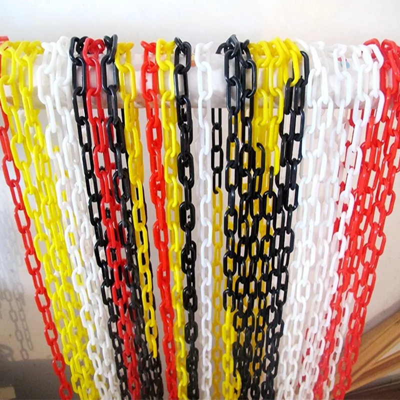 PATIKIL Orange Plastic Chain with 200 Foot Length and Customizable Size for Safety Barriers and Queue Lines