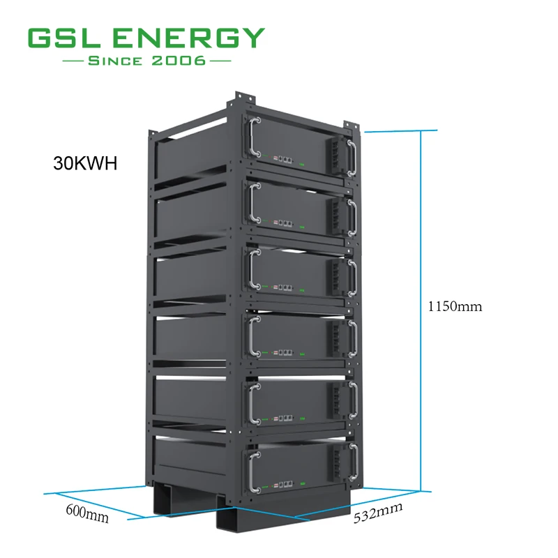 GSL ENERGY Solar CATL Cell 5 kwh Lithium Ion Lifepo4 Battery Pack Solar Batteries 3U 48 Volts 100Ah Lithium Ion Battery Rack