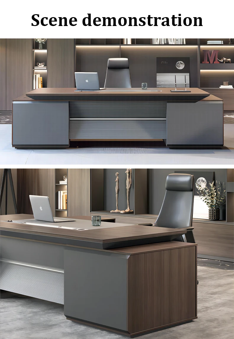 Modern Wooden L Shape Executive Office Desk Working Tables Luxury Manager Ceo Boss Table Office