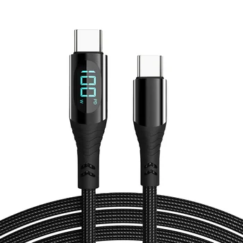100w digital display data cable 27W mobile phone 15 fast charging cable double type-c to type-c
