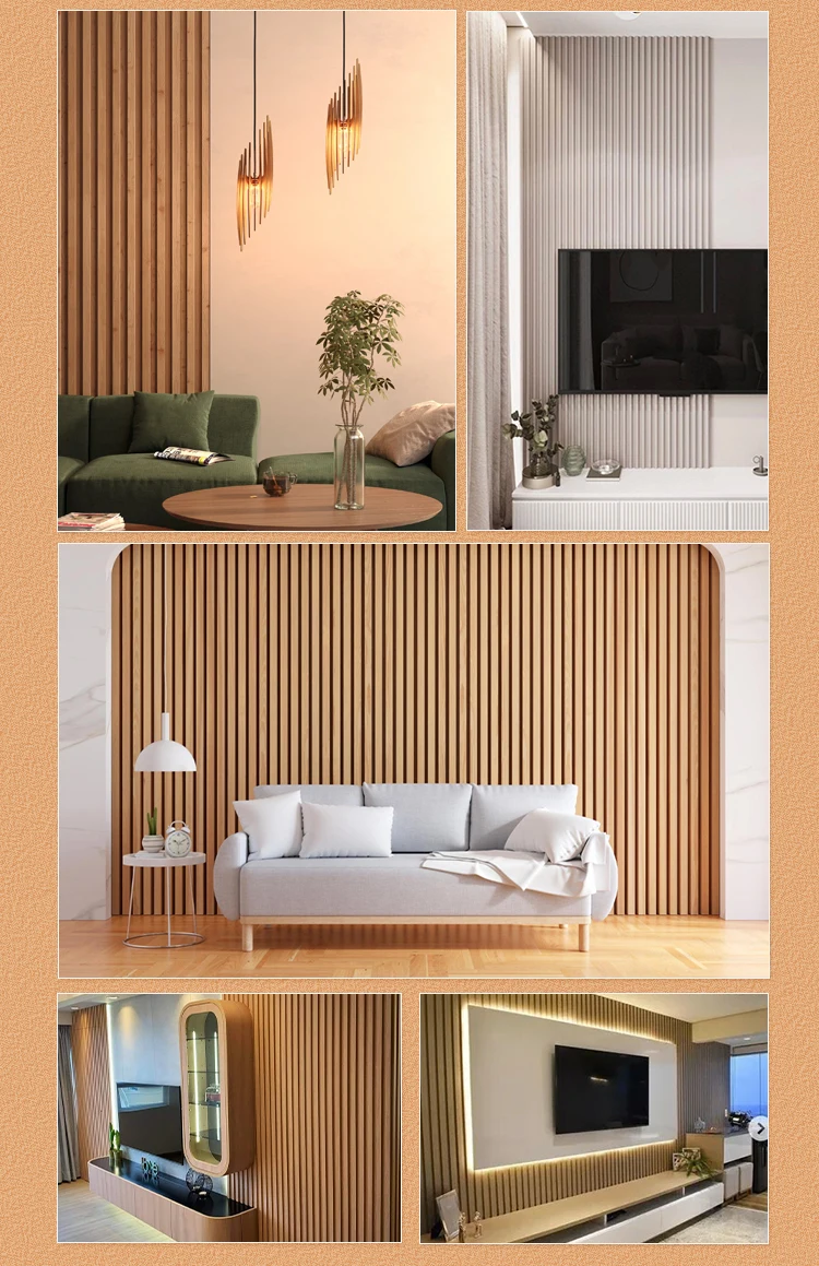 Wholesale Customized 160*24mm Interior Wpc Decoration Composite Wall