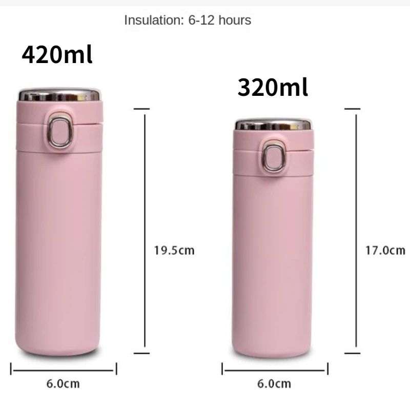 Custom Logo Vacuum 304 Stainless Steel Led Temperature Thermos Flask