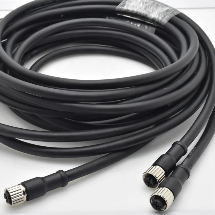 Waterproof M5 M8 M12 8Pin Circular Connector Sensor Cable for Servo Motor Industrial Robot