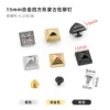 Plated 15mm alloy Mongolian yurt rivets, 6mm Phillips head screws