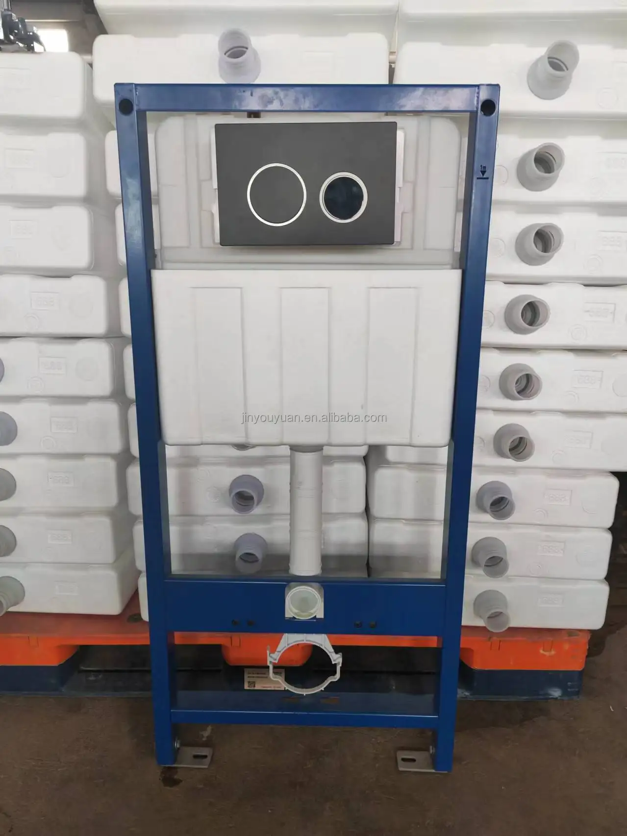 CE Dual Flush Concealed Cistern Hidden in Wall Hung Toilet Frame Water Tank for Wall Hung Toilets With Good Quality Flush System