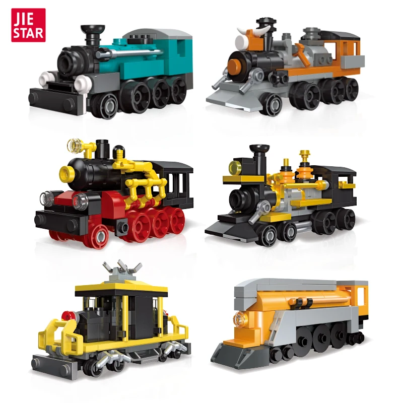 JIESTAR 2023 Steam Train Railway Toy - 466 Pcs Building Blocks