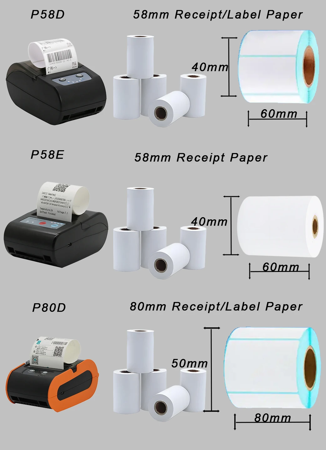 Alibaba.com: Handy 58mm Portable Mini Thermal Receipt Label Printer ...