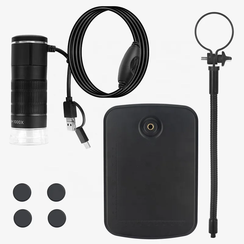New AN104 Android Microscope 1000X Magnification 8Led Light Wireed Digital Optical Microscope Camera for Smartphone Repair