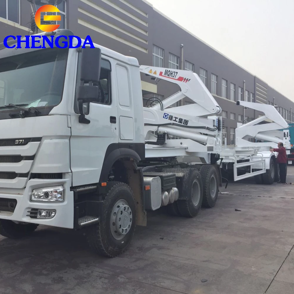 Factory Price 3 Axle Side Loader Self Loading Container Trailer