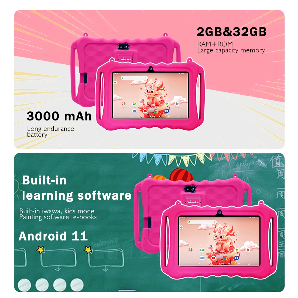 Wintouch K705 7インチ教育用タブレットPC 2GB RAM/32GBストレージ