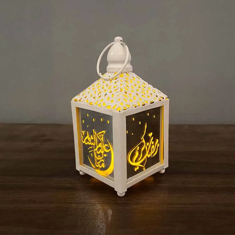 2021 wholesale Muslim Ramadan Eid customized iron led wind lighting crafts Arab lantern