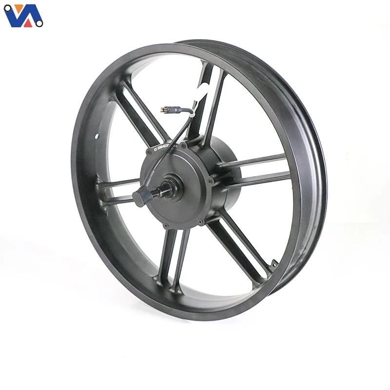 محرك حافّة عجلة بجهد 48 فولت وقدرة 500 واط لطراز أوكسي OUXI V8 – بديل للعجلة الخلفية مقاس 20 بوصة – خرج الكابل من الجانب الأيمن مع قابض أسود من نوع GT – قطعة طاقة أصلية للدراجة الكهربائية طراز OXV8-27D