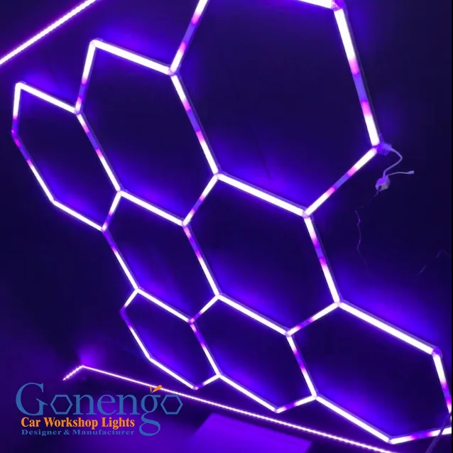 DIY Remote Control LED RGB Color Light 380-Light Effects Hexagon Lighting Working Light