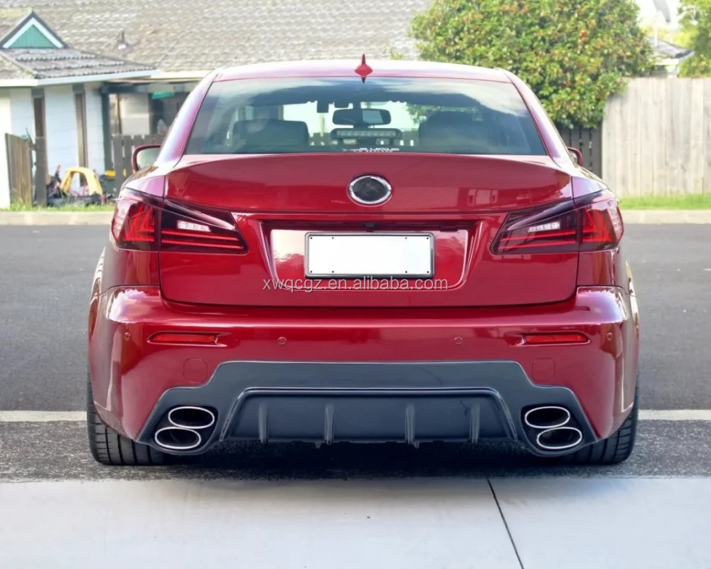 2007-2014 for Lexus IS F/isf Upgrade TOMS Style Carbon Fiber Rear Spoiler Rear Lip Rear Diffuser Bumper Body Kit