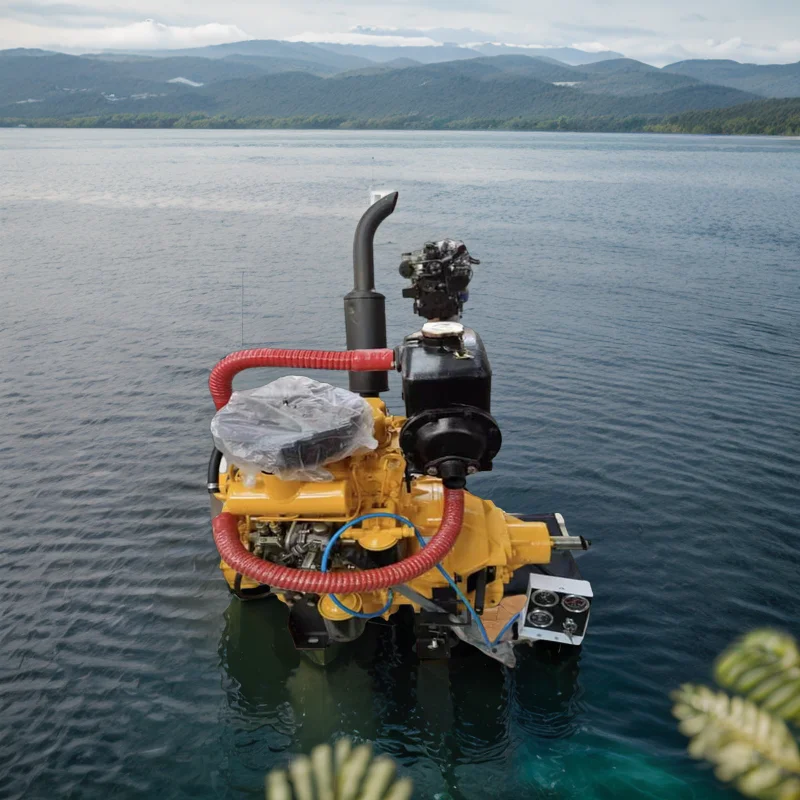 Small ZH2110C Marine Diesel Engine with Gearbox Electric Start Heat Exchanger Inboard Boat Propulsion for Two Twin 2 Cylinder