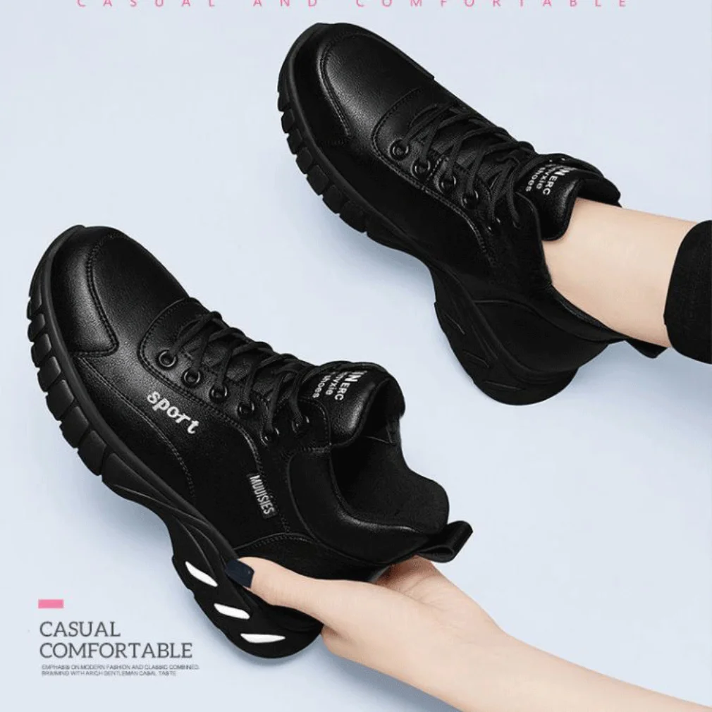 Fashion New Walking Styles School Shoes Custom Logo Pu Leather Ladies ...