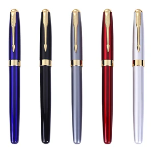 Heavy Business Metal Signature Gel Pen with Custom Logo Smooth Writing for Office Use and Advertising Promotional Gift Pen Set