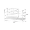Silver 19Lx8Wx10H cm(Six-grid toothbrush rack with paster)