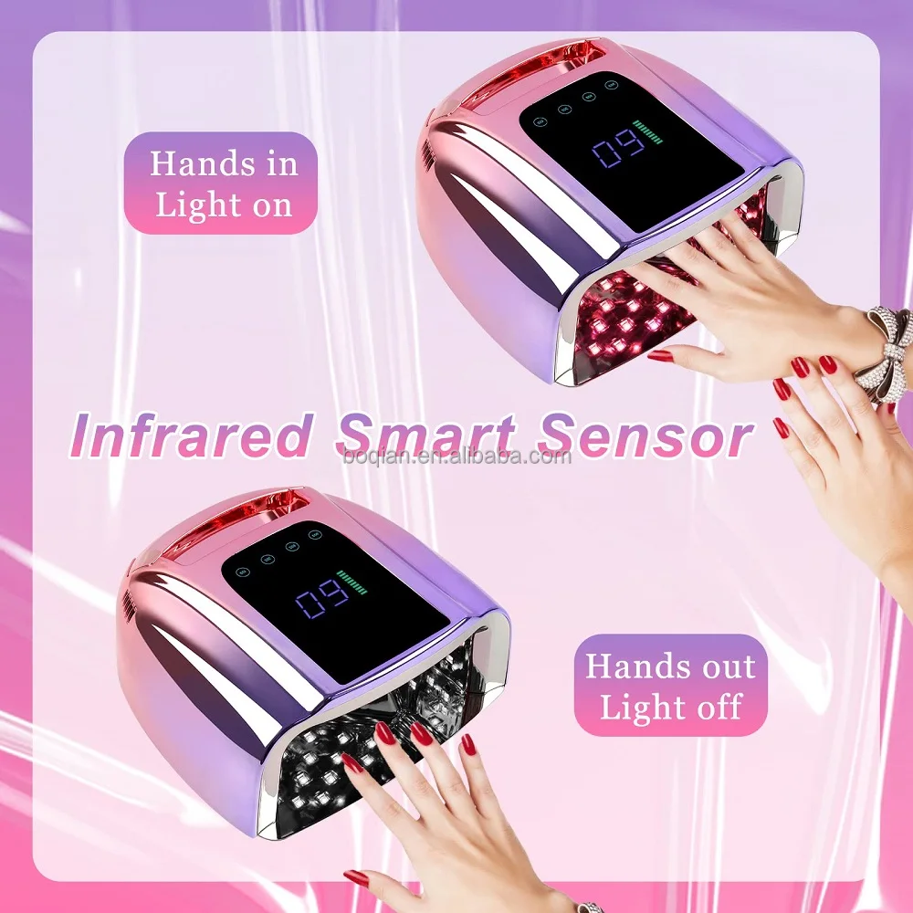 Privalte Label 96w Rechargeable Uv Led Nail Lamp Portable Cordless Uv
