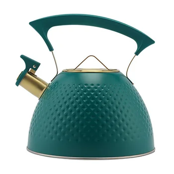 Modern 3L Stainless Steel Whistling Tea Kettle with Ergonomic Folding Handle New Design Stovetop Tea Pots for Gas Stove Top
