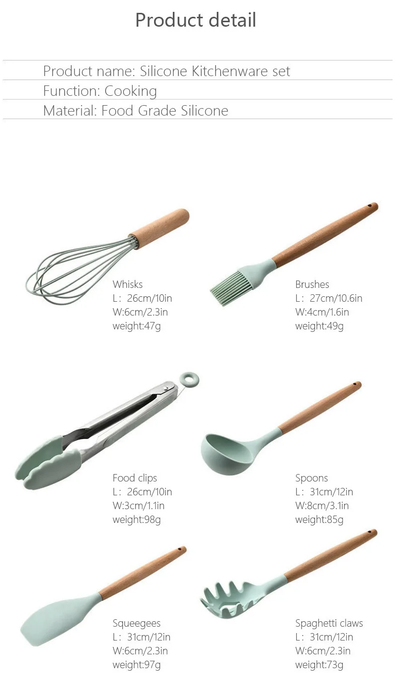 Wholesale Kitchen Accessories Cooking Tools Kitchenware Silicone