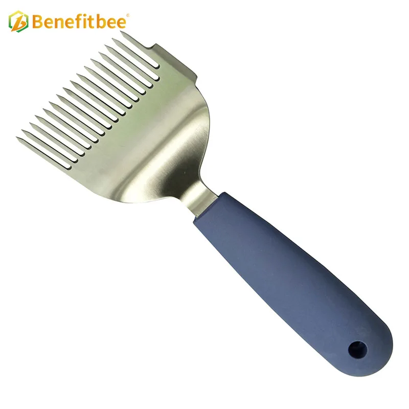 Beekeeping Tool Rubber Handle Uncapping Forks Honey Honeycomb Scraper