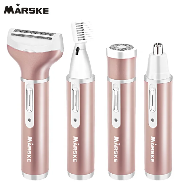 MARSKE 2212 Hot Selling Multi-Functional 4 In 1 Body Hair Remove Hair Shaver For Women