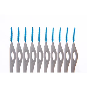 Daily Care New Interdental Brush 2-in-1 Soft Deep Clean with TPE Handle & Dupont Nylon Bristles for Adult Oral Care