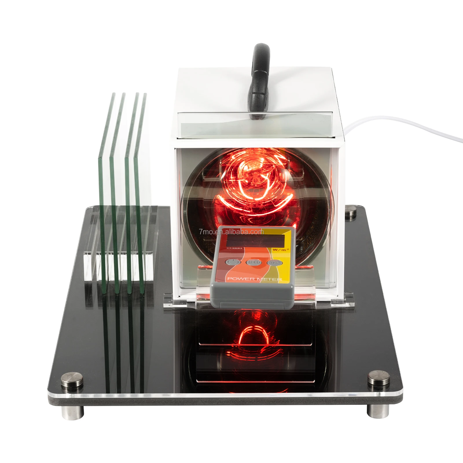 7mo New Arrival Window Film Testing Machine Solar Film Heat Insulation Tester Heating Lamp for Car Window Film