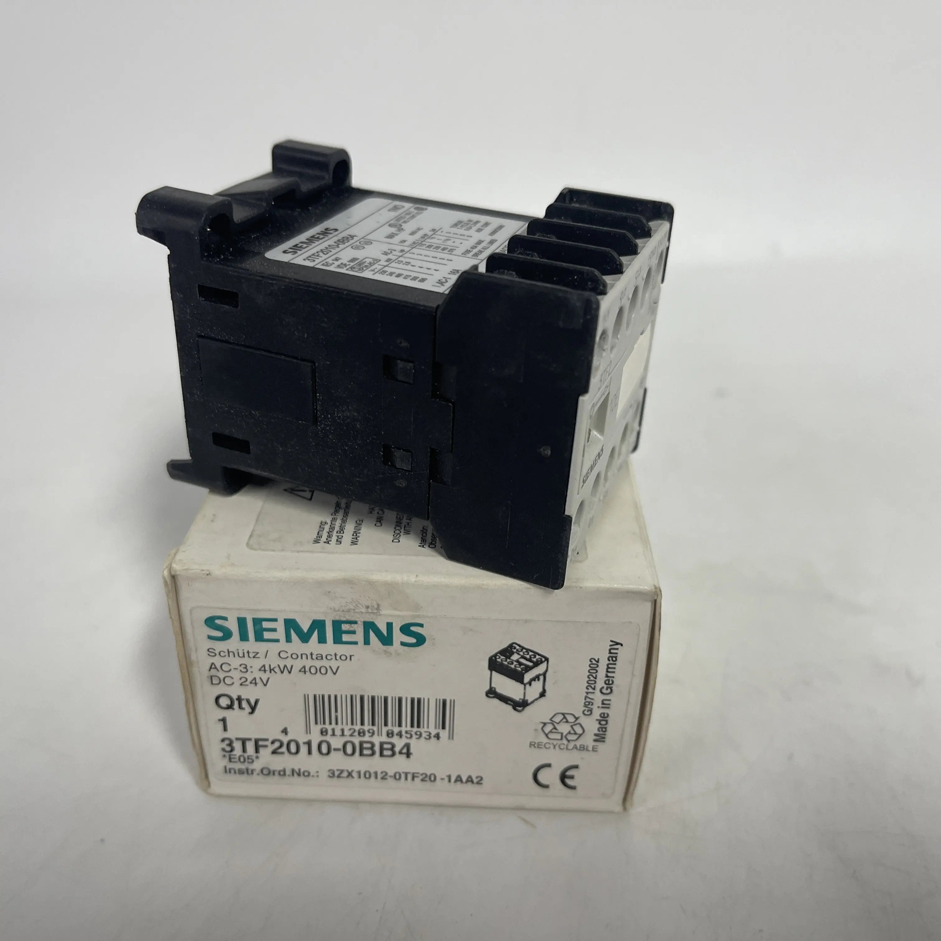 Siemens Mini Contactor 3TF2010-0BB4 Siemens Mini Contactor 3TF2010-0BB4