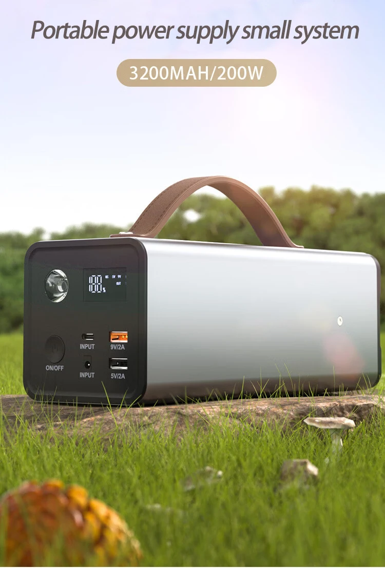 ESG 200w Portable Solar Power Station 300w Energy Power Generator Kit Outdoor Rechargeable Portable for Home Appliances