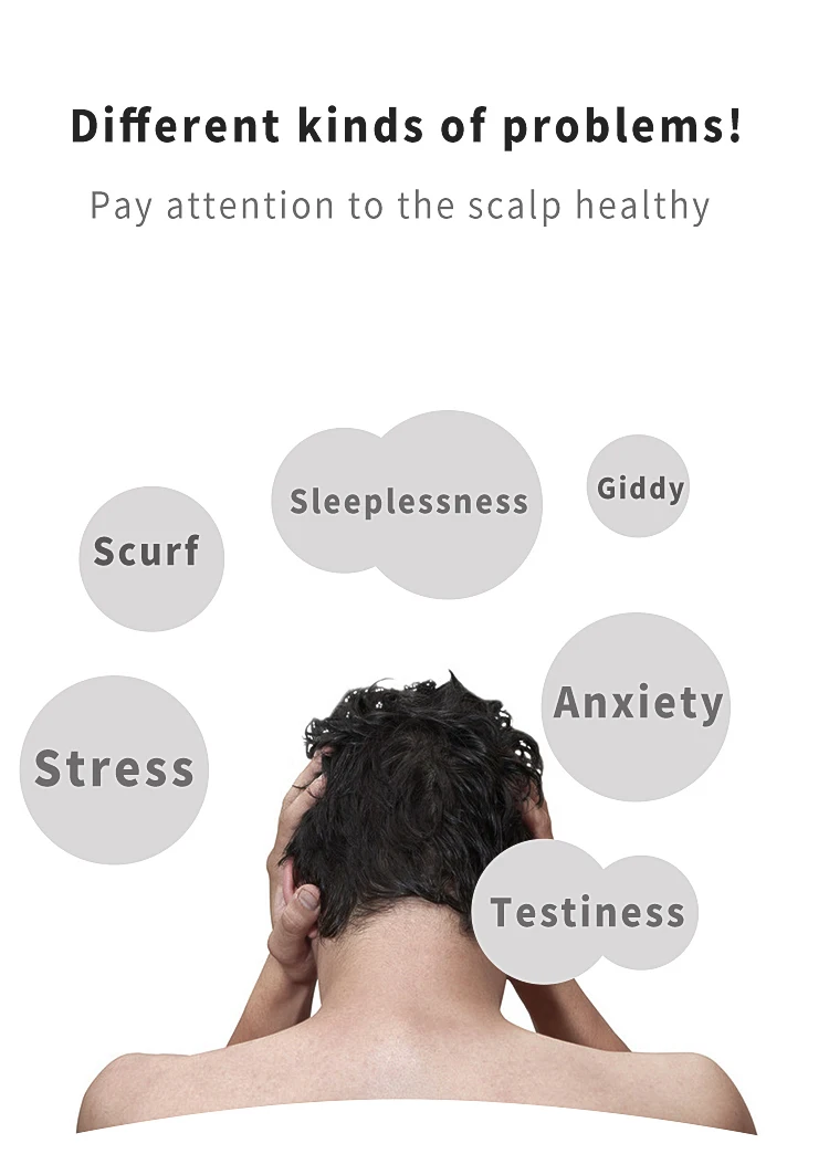 Wholesale Smart Electric Wireless Waterproof Head Scratcher Hair Scalp Massager A Device For