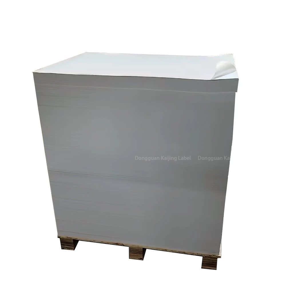 Custom 506*1000 mm Matt Offset Printing Adhesive Paper Sheets Mirrorkote Label Paper Semi Gloss Art Sticker Paper Release Liner