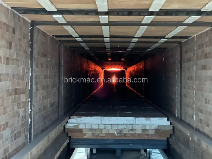 Modular Rotating Tunnel Brick Making Machinery Oven for Clay Bricks Malaysia Prefabricated Brick Kiln With burner