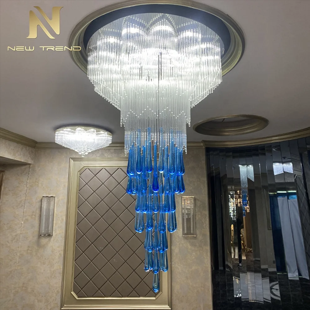 CPL-216 Bespoke Fixtures Indoor Decoration Hotel Lobby Wedding Banquet Gallery Custom Luxury Ceiling Chandelier
