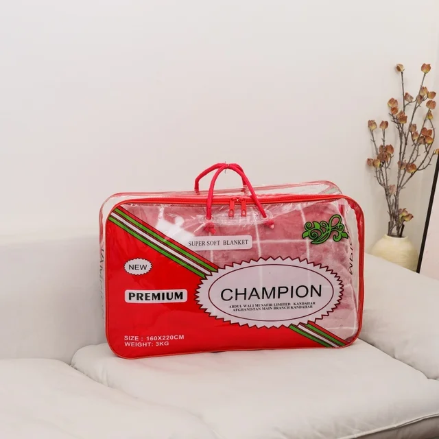 Customized Logo PVC Zipper Clothing Bag Blanket and Bedding Storage Bag Plastic Bags with Zipper Closure