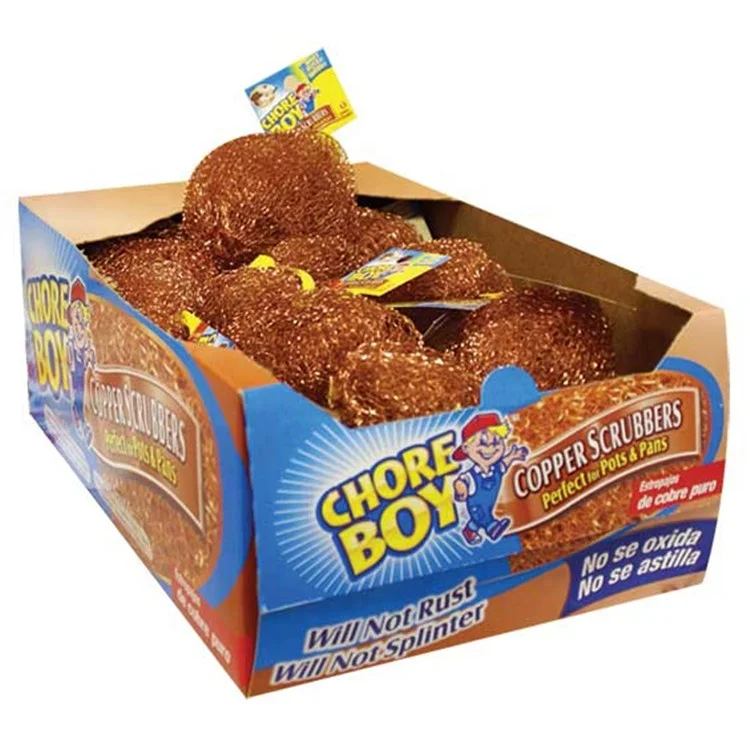 Chore Boy 100% Pure Copper Scrubbers Rust Free for Pots and Pans