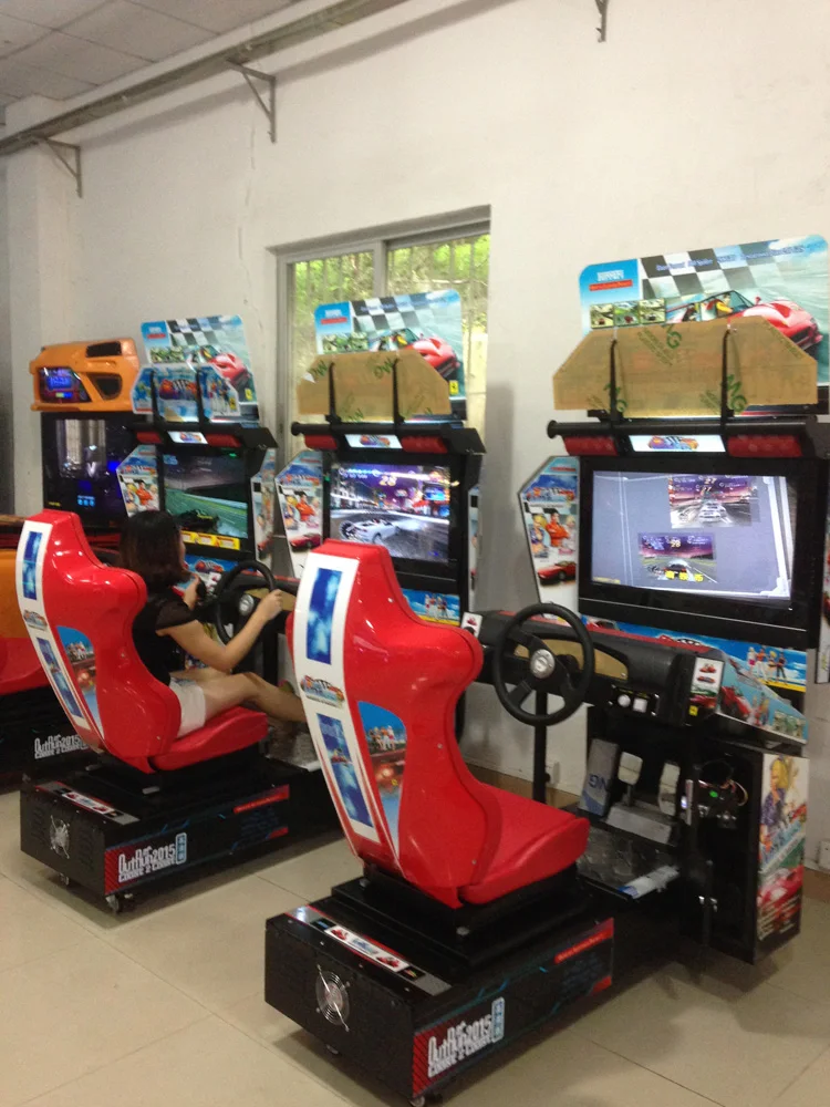 32 LCD Driving Gaming Simulator Car Racing Outrun Coin Operated Car Racing Arcade Games Machine