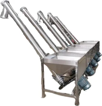 product manufacture Food Grade Hopper Horizontal Screw Inclined PLC custom Auger Conveyor