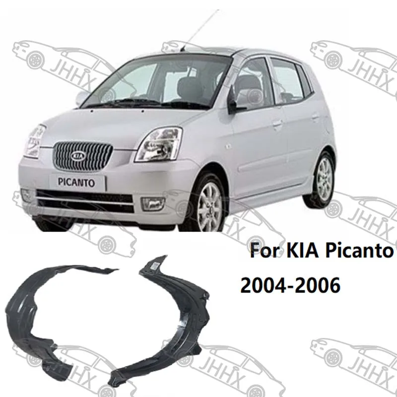 4x 下ろす マッドフラップ、Kia Picanto SA 2005 Morning 2003