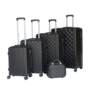 Factory Black Case Hot Selling Lightweight Rolling Durable ABS Trolley Suitcase With ABS Hard-shell Luggage
