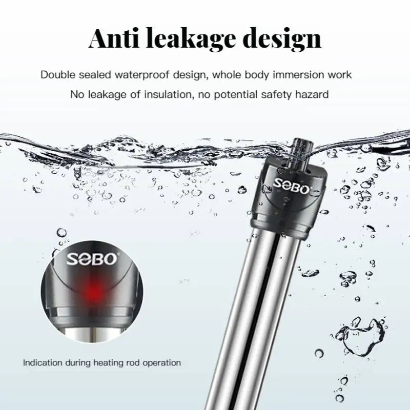 Sobo Electric Aquarium Heater, 25W, 100W, Explosion-proof - detail 4