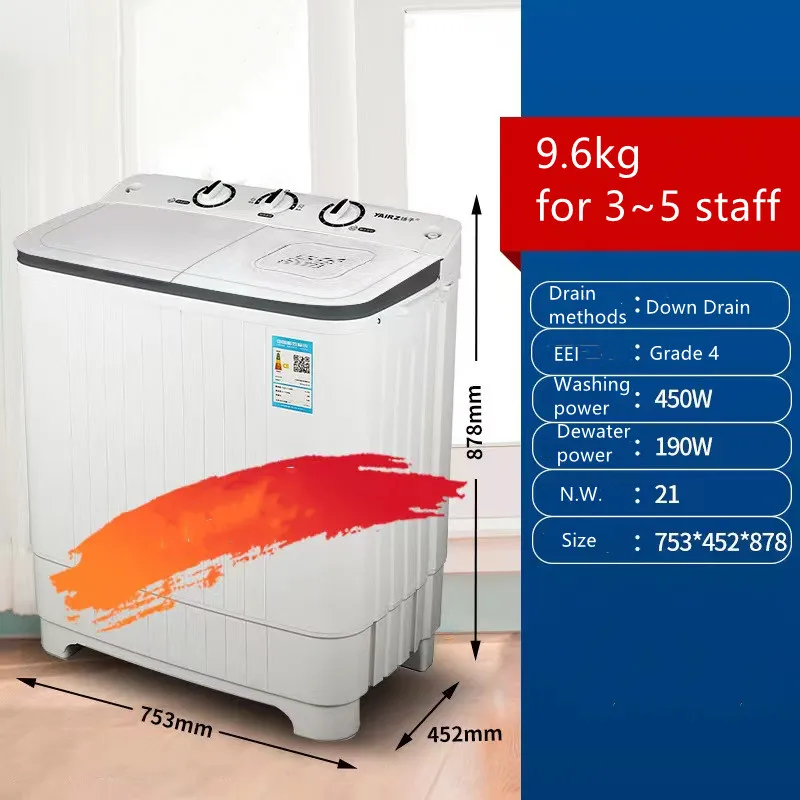 Wholesale 13kgs Big Capacity Twin Tub Semiauto Washing Machine With