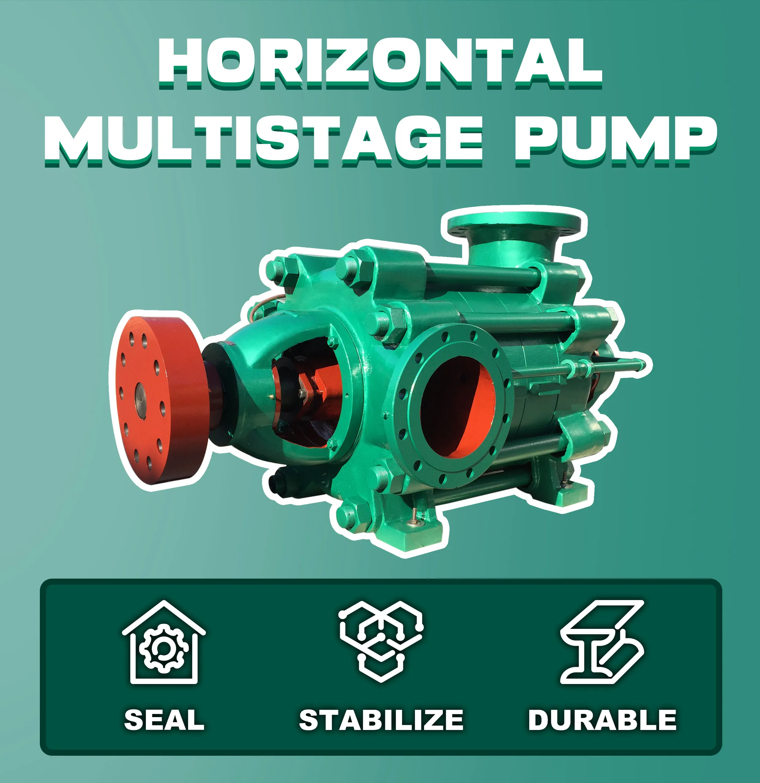 Irrigation Water Multistage Cast Iron Centrifugal Horizontal Multistage