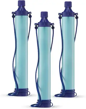 Outdoor Camping & Hiking Personal Water Filter Straw Membrane Removes Bacteria Parasites Filter for Emergency Preparedness