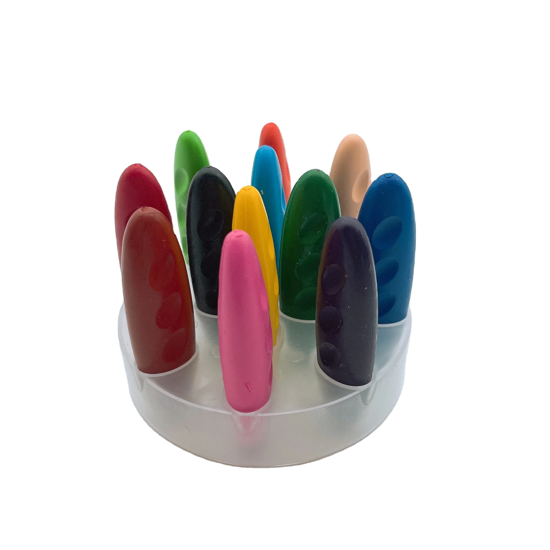 Нетоксичные моющиеся безопасные арахисовые мелки 12 цветов