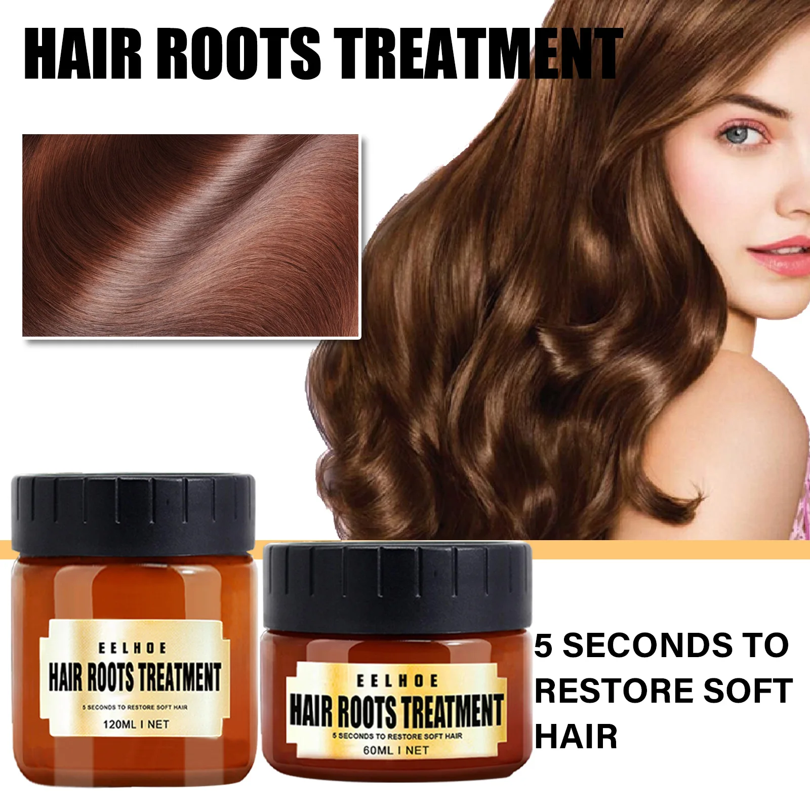 Hair Treatment Mask 120ml Hair Roots Treatment Deep Hair Conditioners   BABACLICK