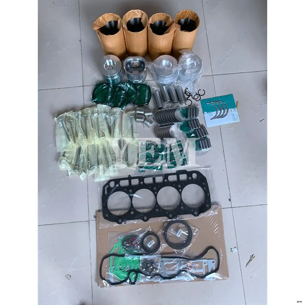 Rebuild Kit With Cylinder Gaskets Piston Rings Liner Bearing Valves for Doosan D34 Agricultural Spare Parts
