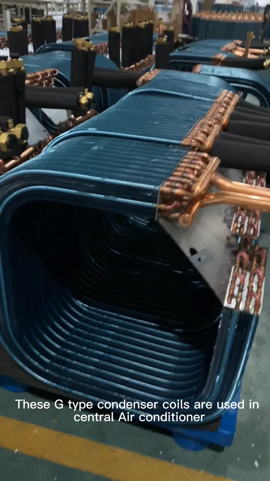 Cassette Type Ceiling Fan Coil G Type Central Air Coil For Indoor Air