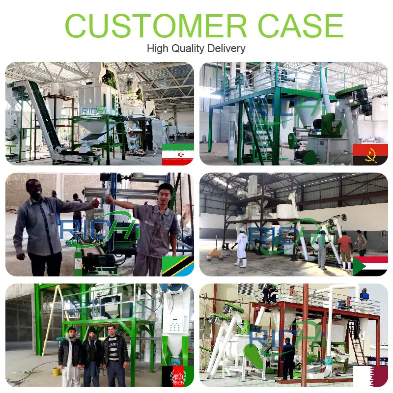 Best Price 1-2t/h Animal Chicken Poultry Feed Mill Equipment in Usa